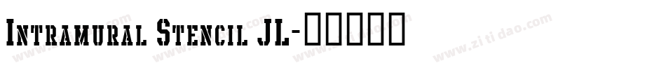 Intramural Stencil JL字体转换